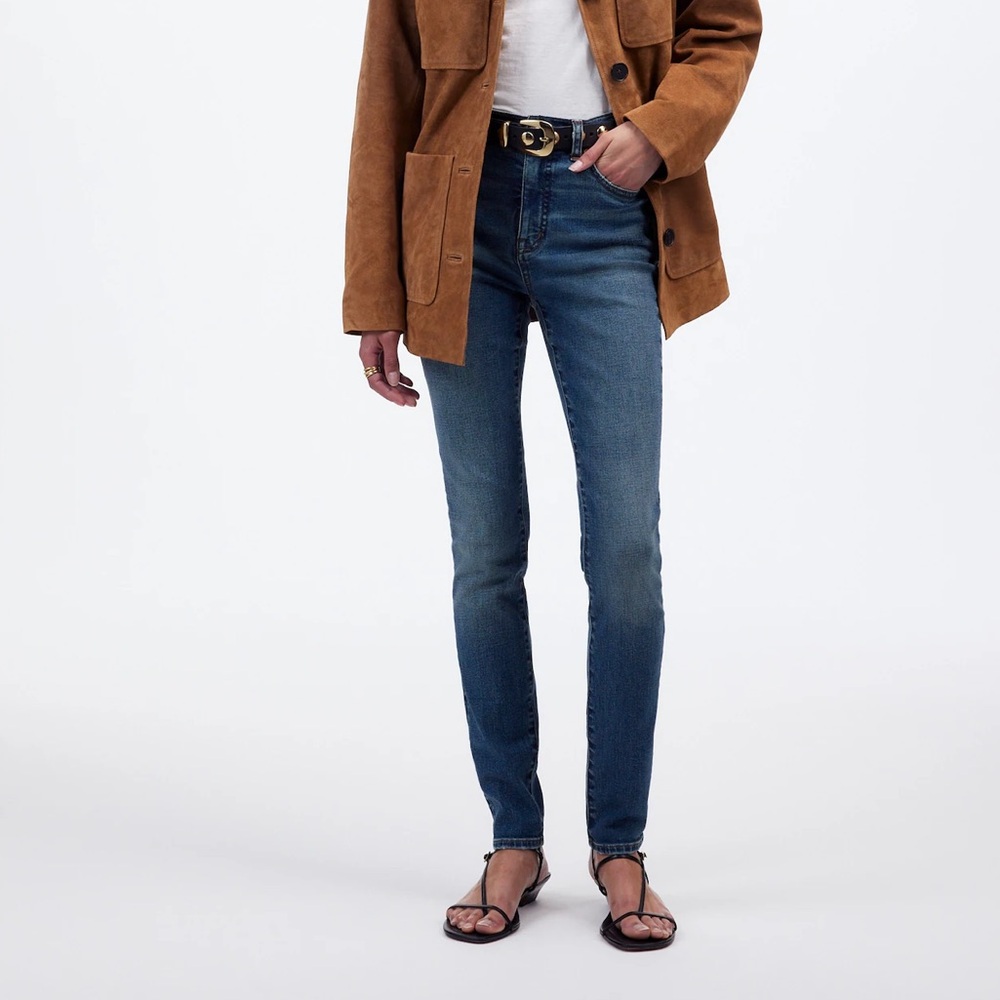 Madewell High Rise Skinny Dark Wash Blue Women's Jeans